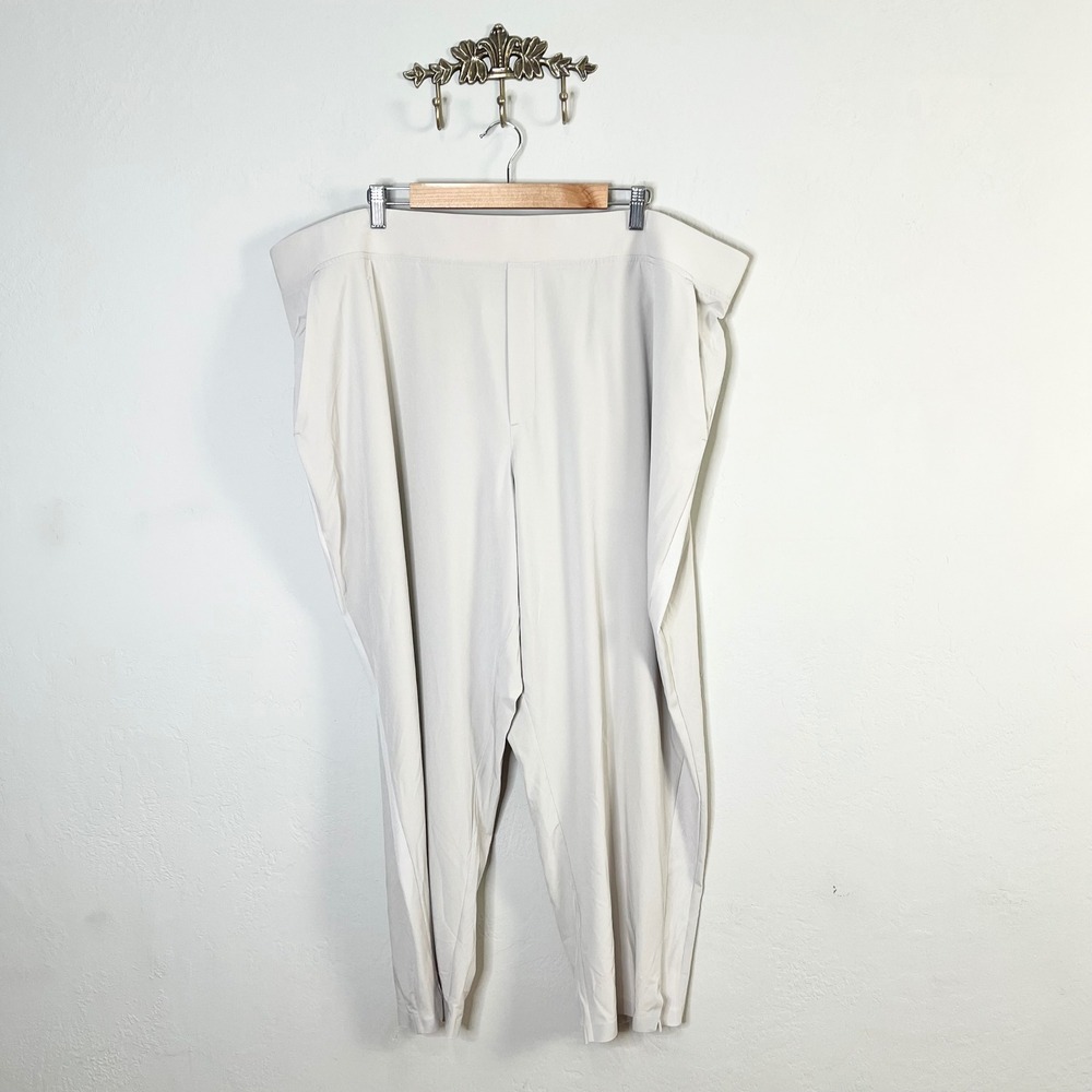 Athleta Pants Brooklyn Ankle Womens Size 26 Beige Stretch Lightweight Tapered